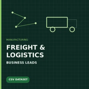 Freight and logistics business leads dataset cover