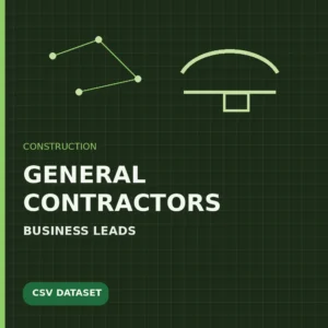 General contractor business leads dataset cover