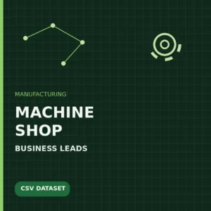Machine shop business leads dataset cover