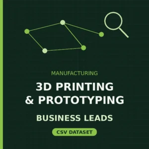 3D Printing and Prototyping business leads dataset cover