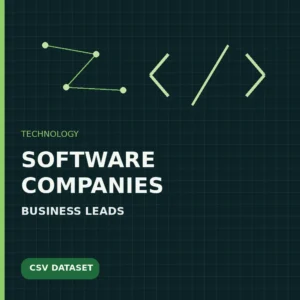 Software company business leads dataset cover